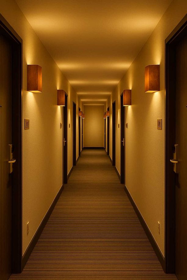 Yansıtma Tasarımlı Çift Yönlü Ahşap Salon Hol Cafe Otel Duvar Aplik Avize - 3