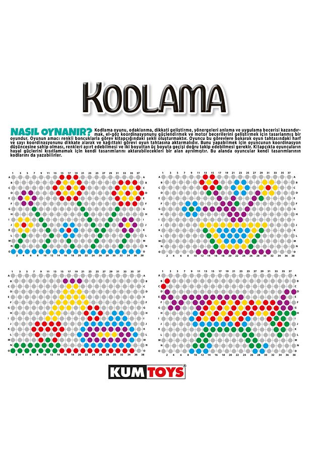 Kodlama Algoritma Çocuklar Için Kodlama Ve Tasarım Oyunu Akıl Oyunu Kutu Oyunu - 3