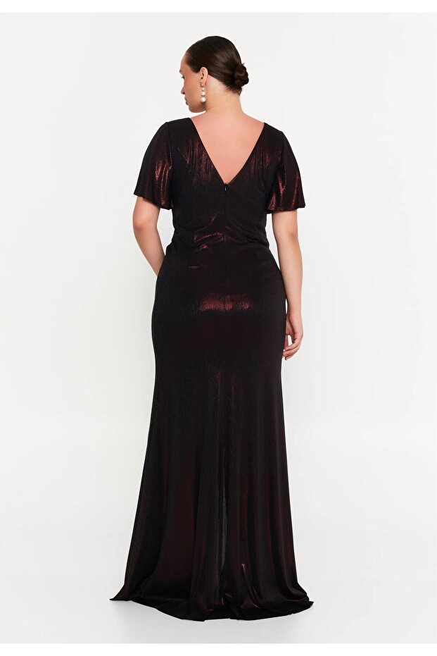 6036SIM LAME SİMLİ ELBİSE - 4