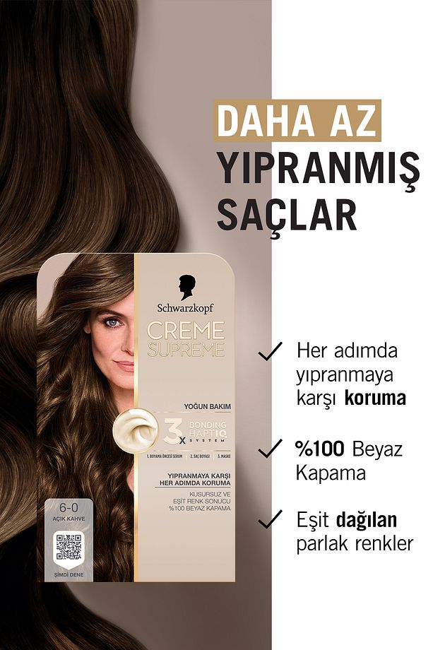 Creme Supreme Full Kit 6-0 Açık Kahve x 2 Adet - 3