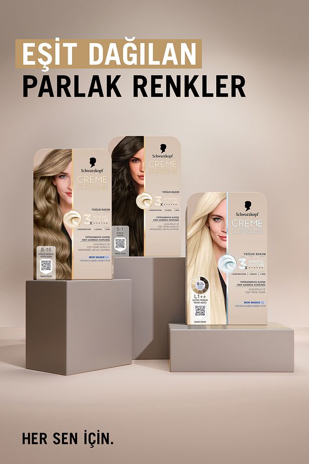 Creme Supreme Full Kit 8-16 Küllü Soğuk Koyu Sarı x 2 Adet - 8