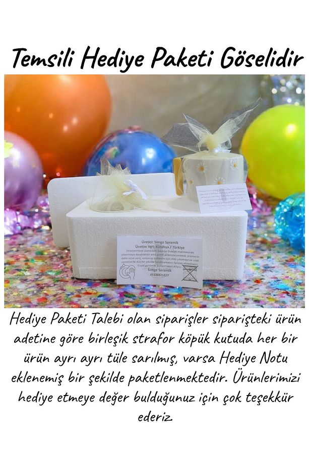2 Li Kişiselleştirilebilir Uçan Kelebekler Baskılı El Yapımı Kalp Kupa Seti - 4