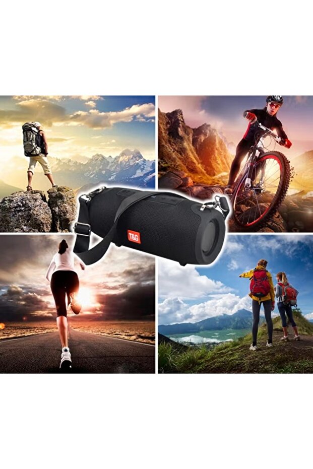 Wireless Bluetooth Speaker With Mic Black مكبر صوت بلوتوث لاسلكي مع ميكروفون أسود - 8