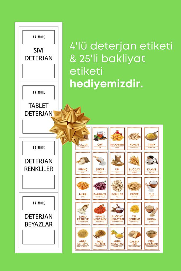 1 Adet Sızdırmaz Depolama Sıvı Toz Deterjan Erzak Saklama Kutusu- Ölçekli Deterjan Kutusu 1100 ml - 4