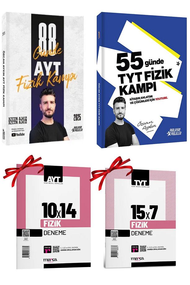 Özcan Aykın 2026 55 Günde Tyt 88 Günde Ayt Fizik Kampı Ve Ayt Tyt Fizik Deneme Seti - 1