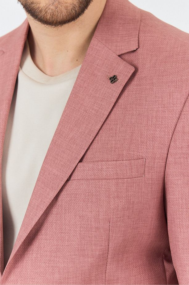 Nipoye Erkek Pembe 2'li Slim Fit Takım Elbise - 2