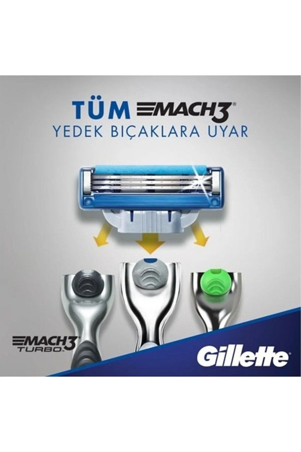 Mach3 Turbo Yedek Tıraş Bıçağı 12'li - 7