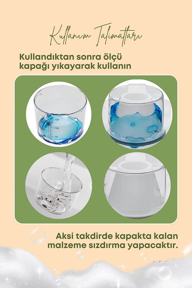1 Adet Sızdırmaz Depolama Sıvı Toz Deterjan Erzak Saklama Kutusu-ölçekli Deterjan Kutusu 1800 ml - 6