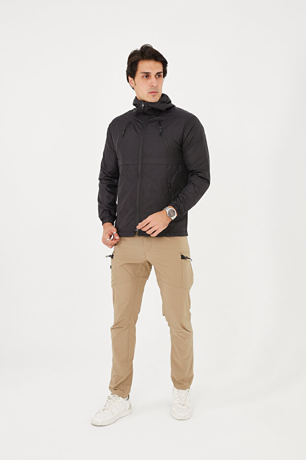 Camp26 Outdoor Tactical Water Repellent Men's Black Tactical Raincoat