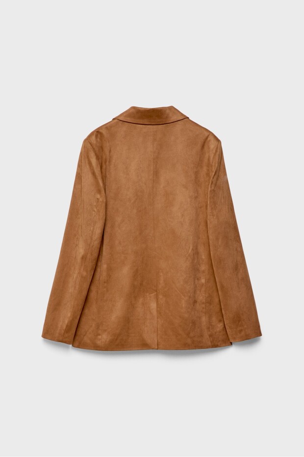 سترة من الجلد السويدي الصناعي - 6