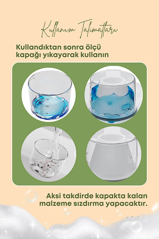 1 Adet Sızdırmaz Depolama Sıvı Toz Deterjan Erzak Saklama Kutusu-ölçekli Deterjan Kutusu 1800 ml - 6