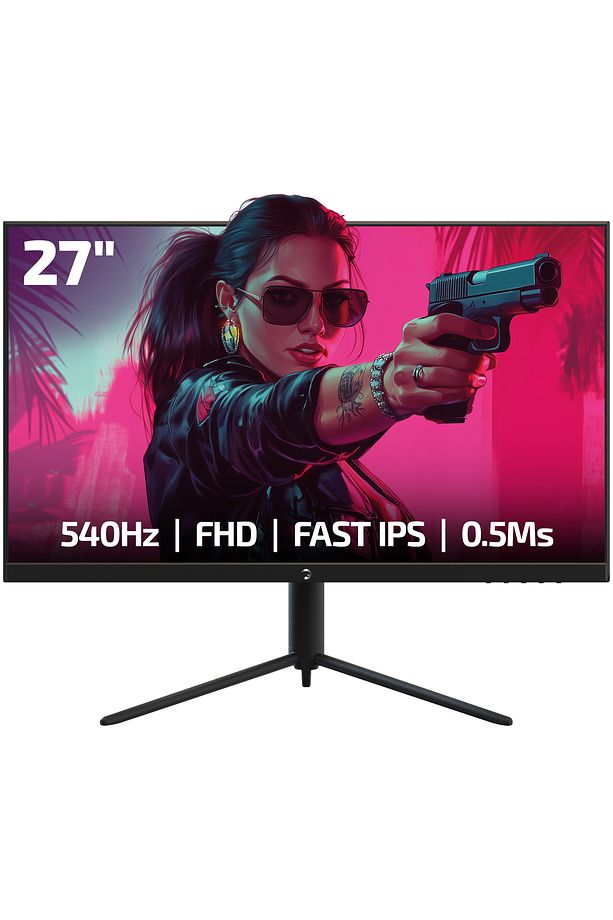 Lucid S60 27'' 0.5ms 540hz Flat Fast Ips Fhd Rgb Pivot Speaker Gaming Monitör (sıfır Ölü P - 1