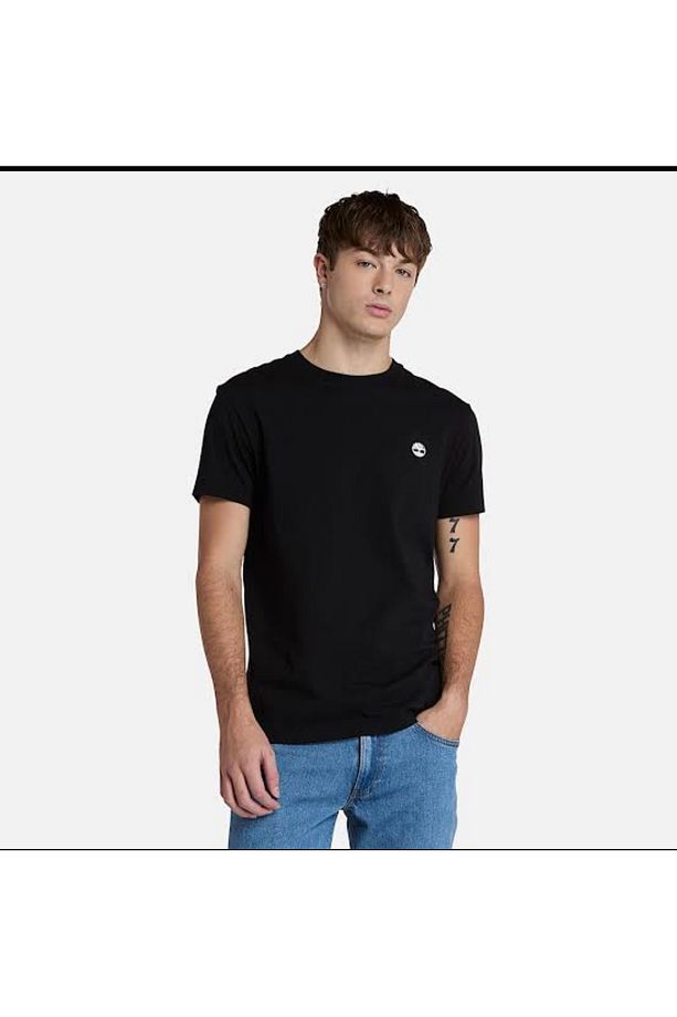 B0A2BPRX651-R Timberland Dunstan Rıver Short Sleeve Tee Erkek T-Shirt Siyah - 1