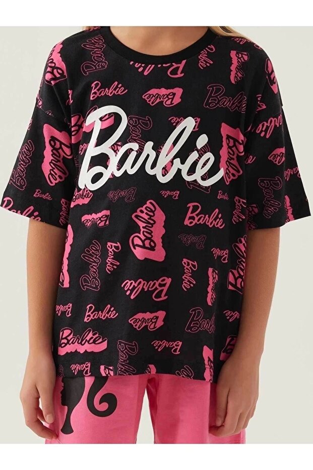 KIZ GARSON ŞORT TAKIM - SİYAH - 5