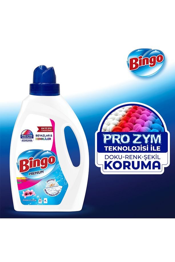 Sıvı Çamaşır Deterjanı Amber Çiçeği 1755 ml 3lü - 4