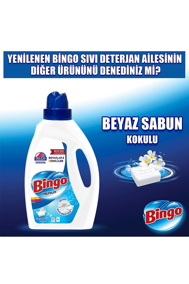 Sıvı Çamaşır Deterjanı Amber Çiçeği 1755 ml 3lü - 6