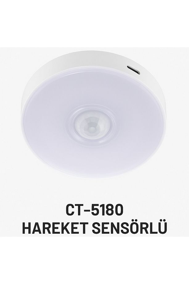 Usb Şarjlı Dolap İçi Aydınlatma Anahtarlı Mıknatıslı Sensörlü ct-5180 - 4