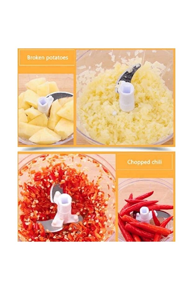 مفرمة يدوية متينة وقوية بثلاث شفرات - 4