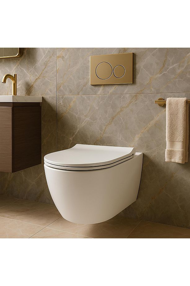 Rondo Kanalsız Asma Klozet Rnd5512, Nkp Grande Yavaş Kapak - 3