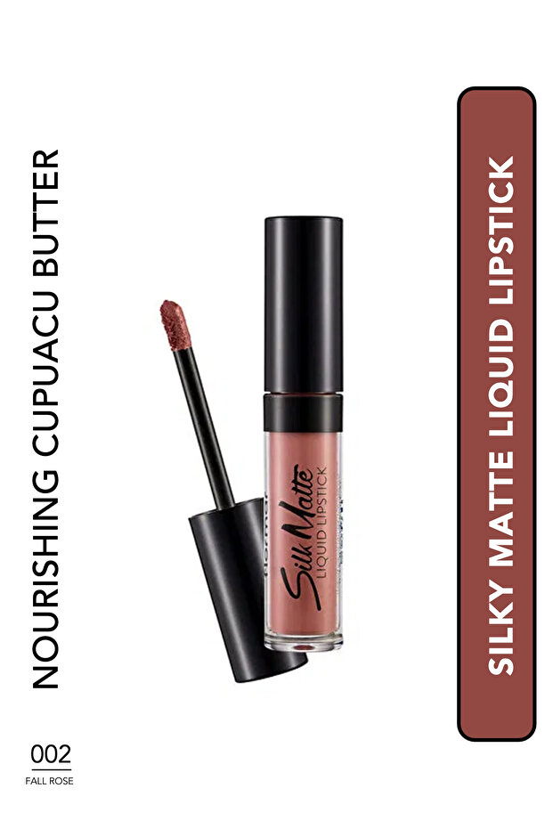 أحمر شفاه سائل غير لامع حريري 002 ورد الخريف - 1