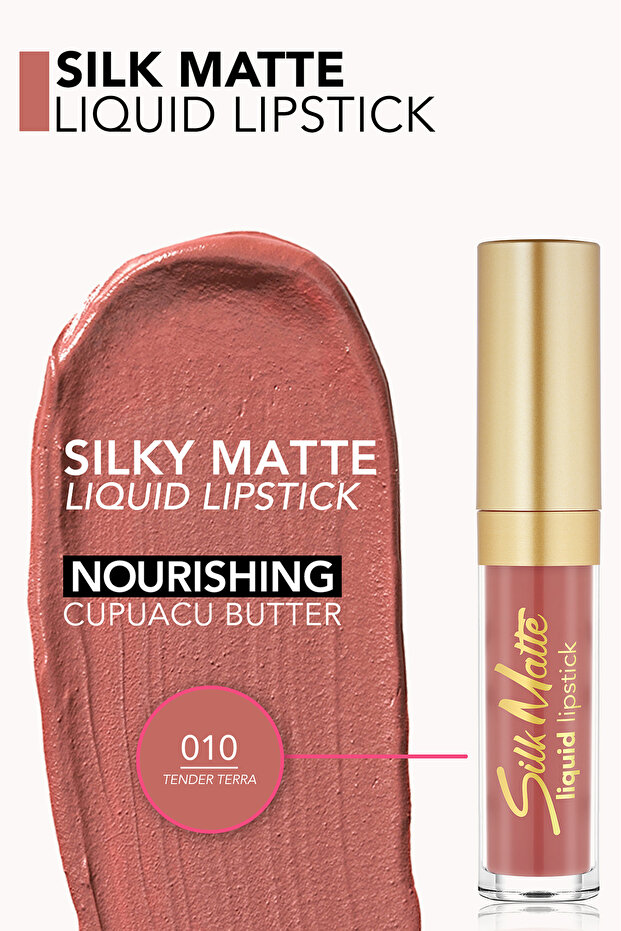 حرير شفاه سائل حريري مطفي رقم 010 تندر تيرا - 4