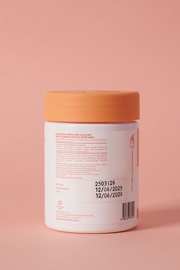 Collagen %100 Çift Hidrolize Tip 1 Ve Tip 3 Klinik Çalışmalı Kolajen Peptitler - 70 Gr. (7 GÜNLÜK) - 5