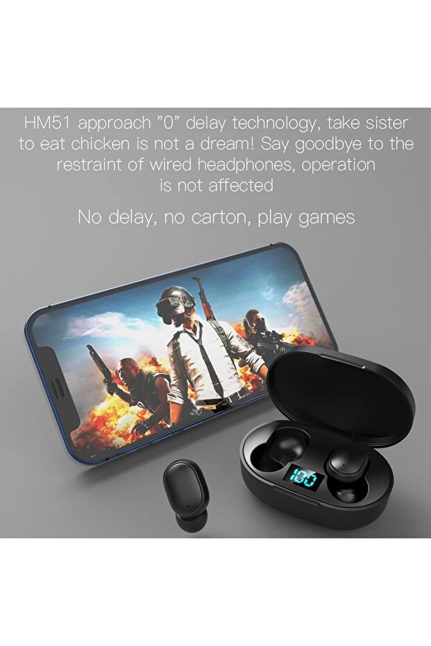 Eardots E7s Çift Mikrofon Extra Bass Powerbank Kutulu Bluetooth 5.0 Kablosuz Kulaklık - 4