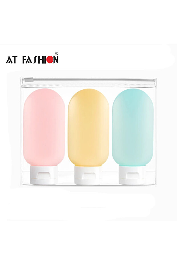 3pcs 60ml 3Pcs 30/60/100ml Portable Refillable Bottle Mini Squeeze Tube Empty Bottle Soft Cream Loti