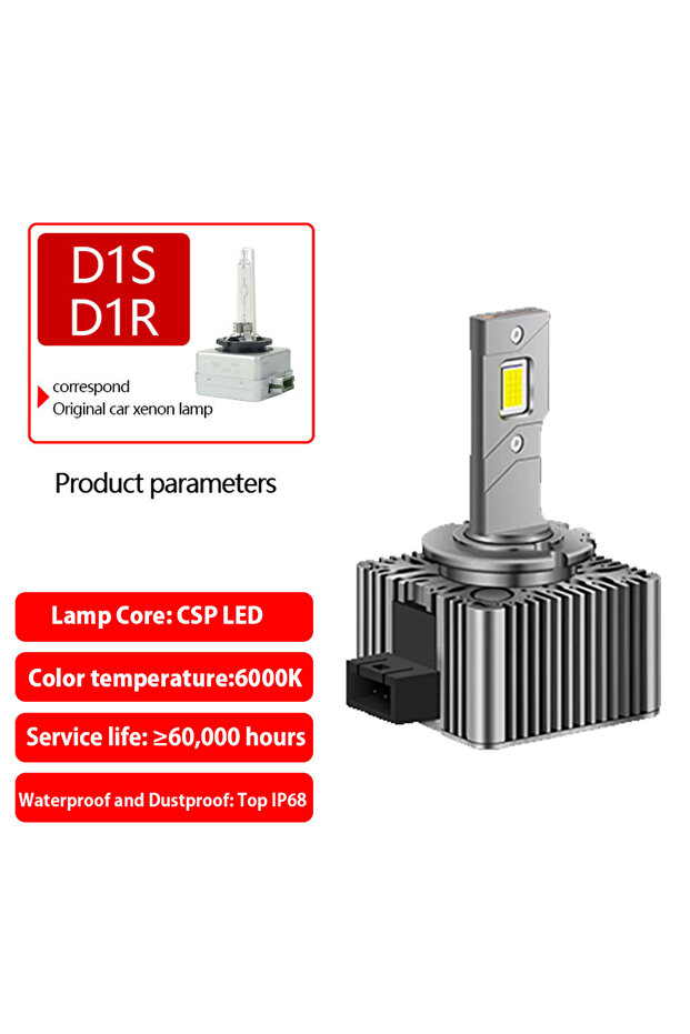 لمبات المصابيح الأمامية D1S-قطعتان من سلسلة D، مصابيح LED D1S D3S، 12 فولت 24 فولت، Canbus، بدون خطأ، مصابيح LED D4S D5S D2S D4