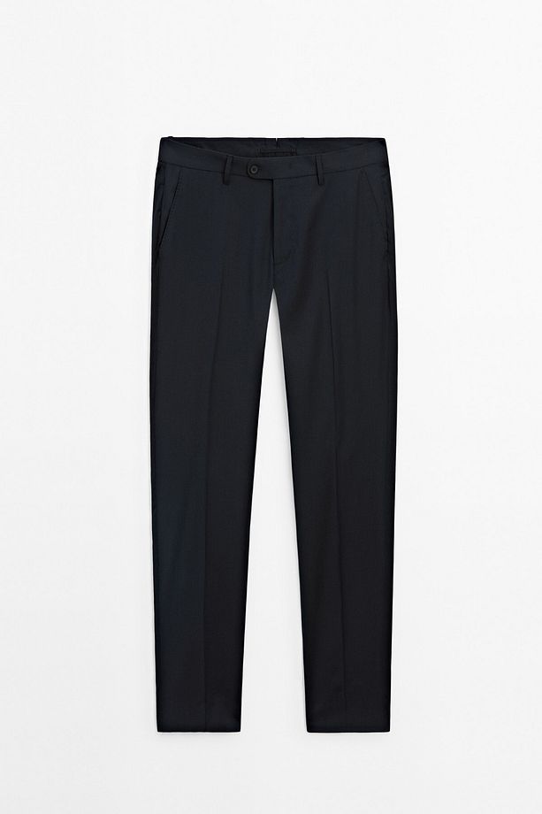 %100 yün klasik pantolon - 5