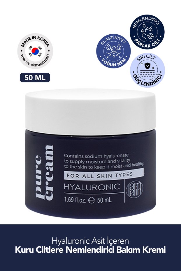 Lamelin Hyaluronic Pure Cream 50 ml Moisturizing Facial Cream with Hyaluronic Acid