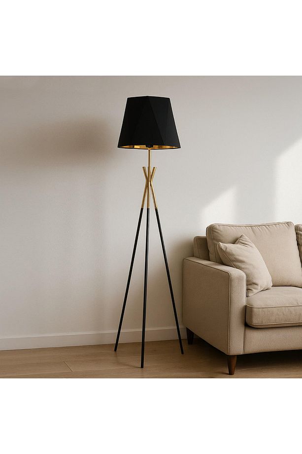 Lighting Polda Lambader - Siyah / Altın - 157 cm - 1