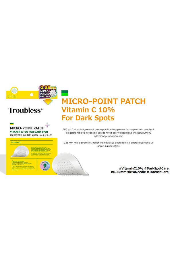 Micro Point Patch C Vit Hyaluronik Asit Glutatyon Kore Leke&sivilce Bandı 9'lu - 3