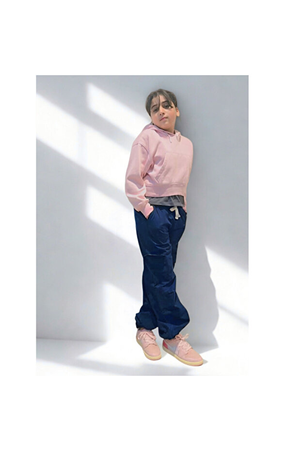 بنطلون، خصر برباط مع جيوب متعددة - 1