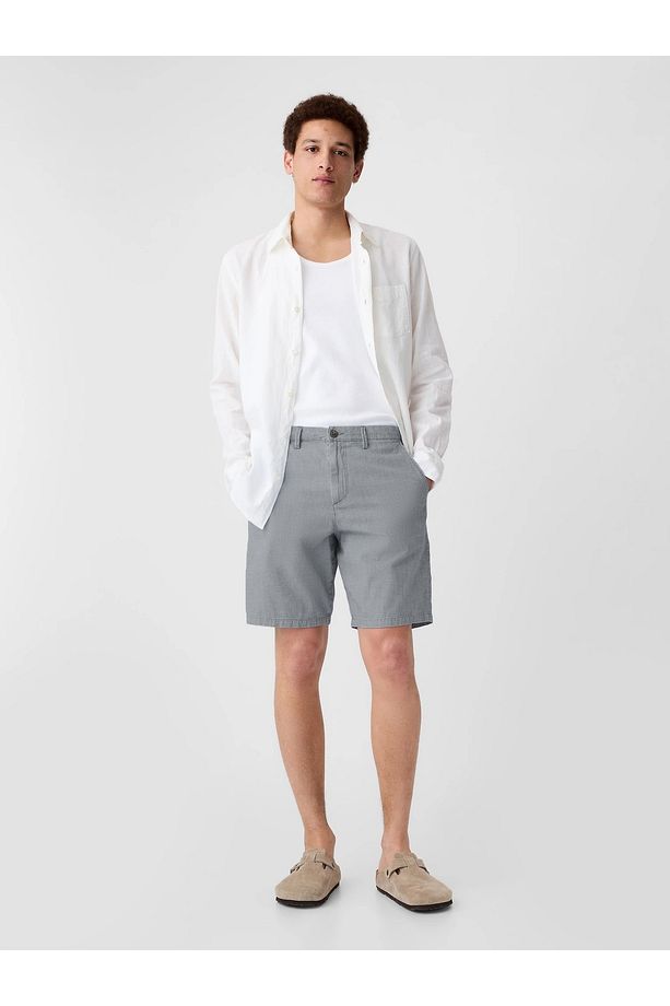 Erkek Gri Essential Khaki Şort - 1