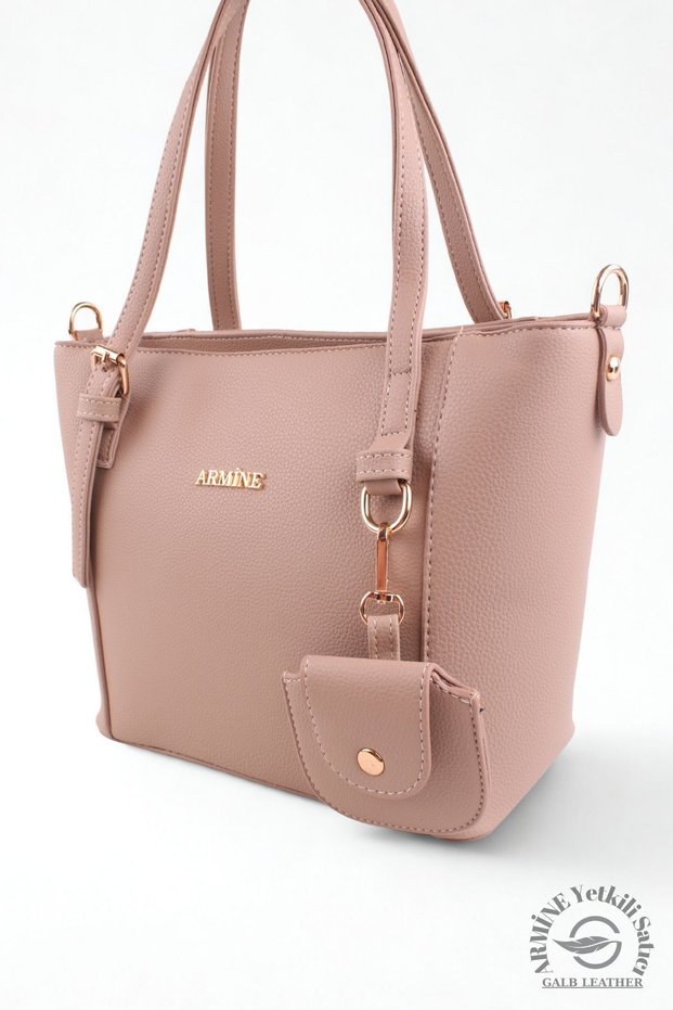 Original Armine Premium Quality Women's Shoulder and Hand Bag Mink 349 Suitable for Daily Use