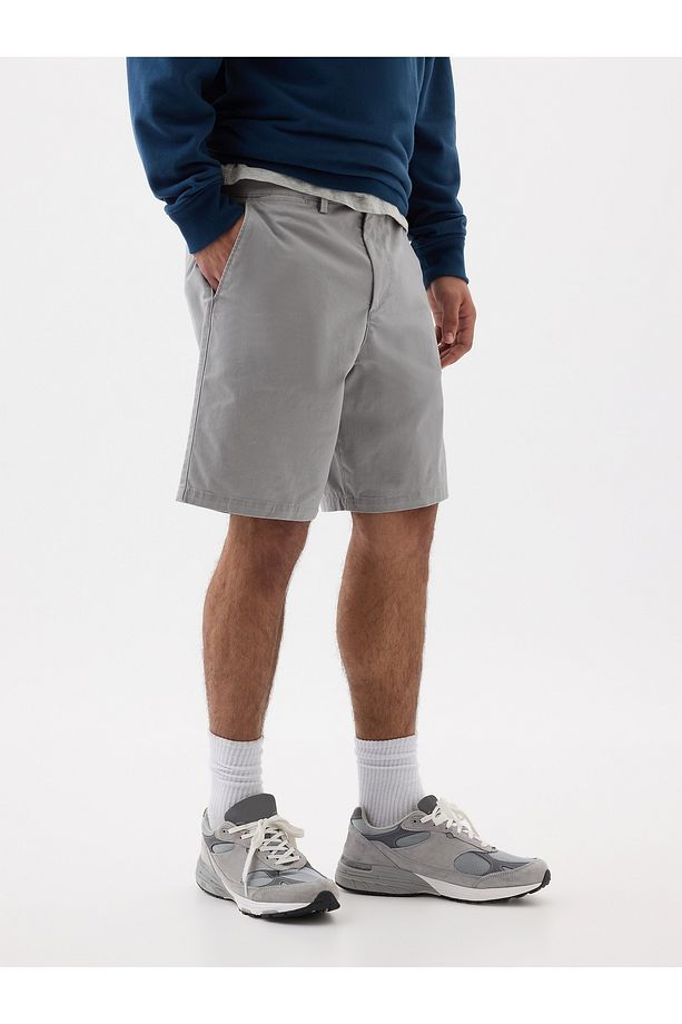 Erkek Gri Essential Khaki Şort - 7