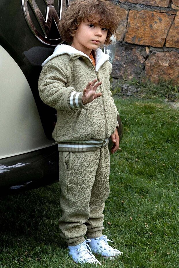 Bürümcük Quilted Sweatpants Baby Khaki