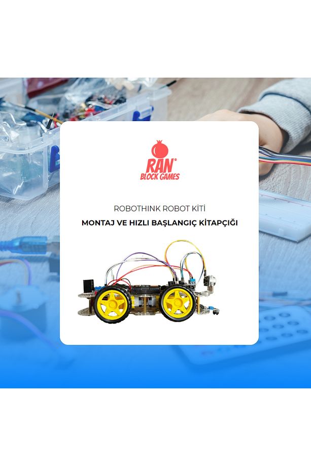 Arduino Temelli 4 Teker Robot Araba Kodlama Seti 4wd-wifi (KUTULU VE YAPAY ZEKA DESTEKLİ) - 4