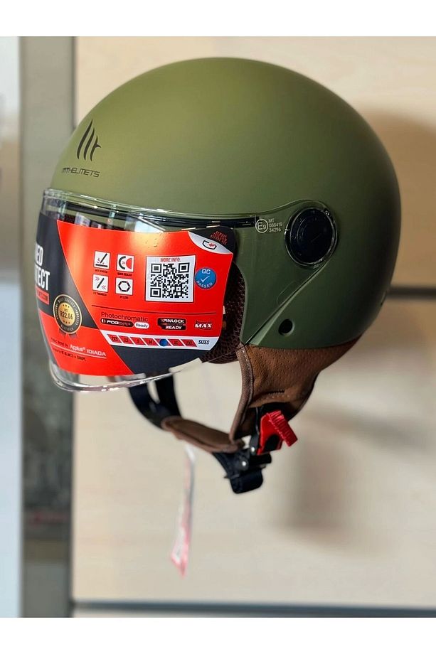 kask of501b street s solid a6 mat açık kask - 6