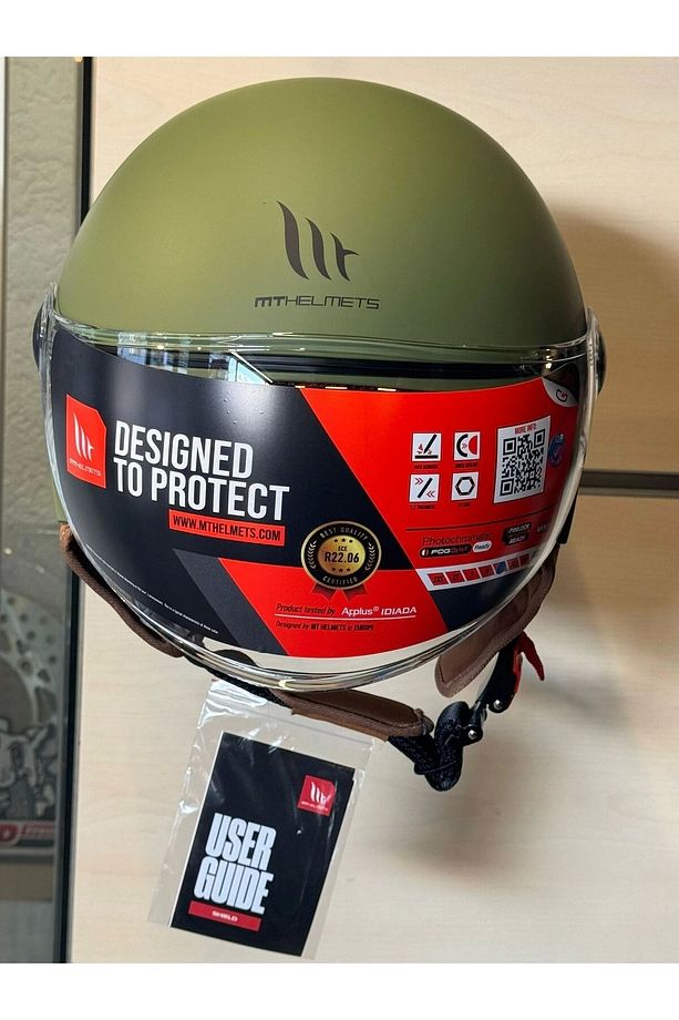 kask of501b street s solid a6 mat açık kask - 7