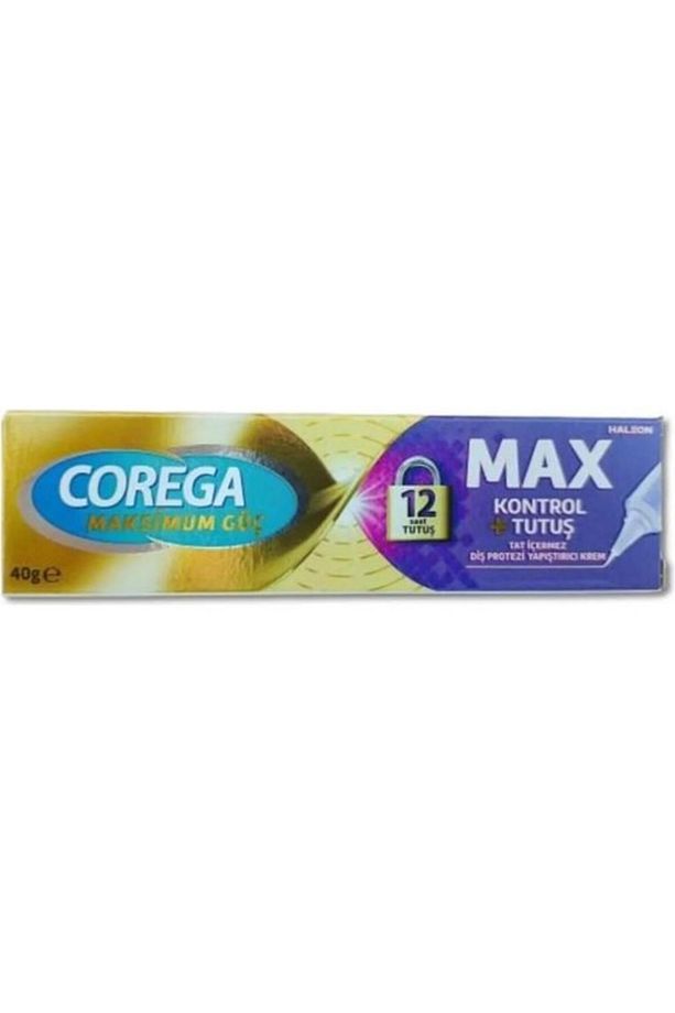 Maksimum Güç Kontrol Tutuş Diş Protezi Yapıştırıcı Krem 40 gr - 1