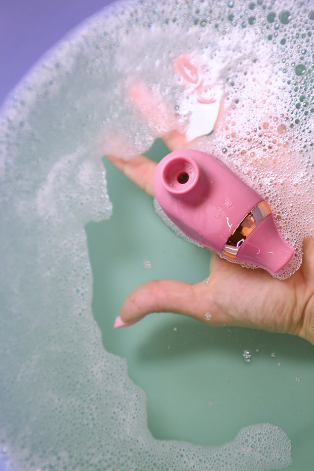 Şarj Edilebilir Silikon Pink Frog Vibratör - 4