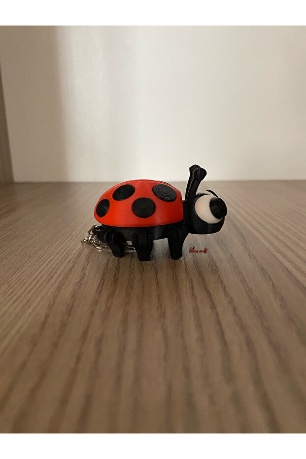 سلسلة مفاتيح الدعسوقة اللطيفة ثلاثية الأبعاد - 4