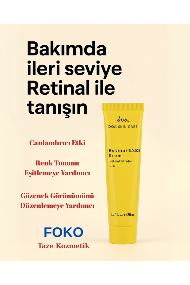 Retinal %0.025 Krem – Hassas Ciltler ve Yeni Başlayanlar için - 2