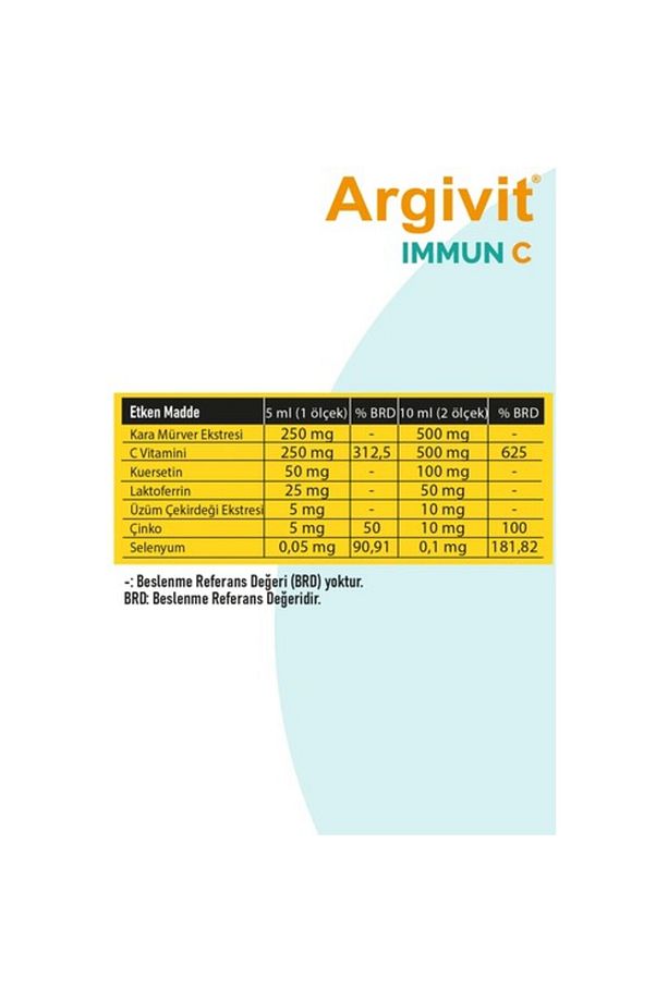 Argıvıt Immun C Surup 150 Ml - 4