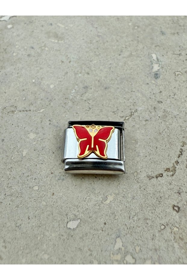 Butterfly Themed Italian Bracelet Steel Charm I Italian Bracelet Steel Charm