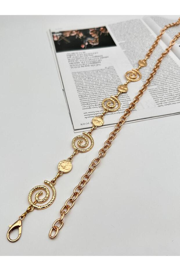 Patterned Chain Belt Women's Belt Dress Belt Shirt Belt Coat Belt