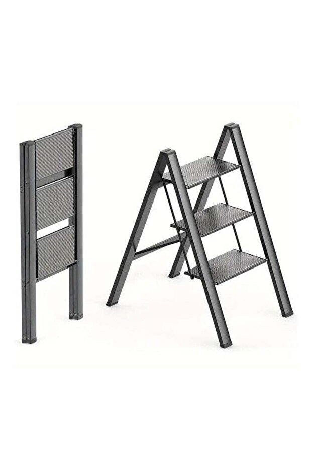 Sturdy and Durable 3-Step Aluminum Alloy Folding Ladder