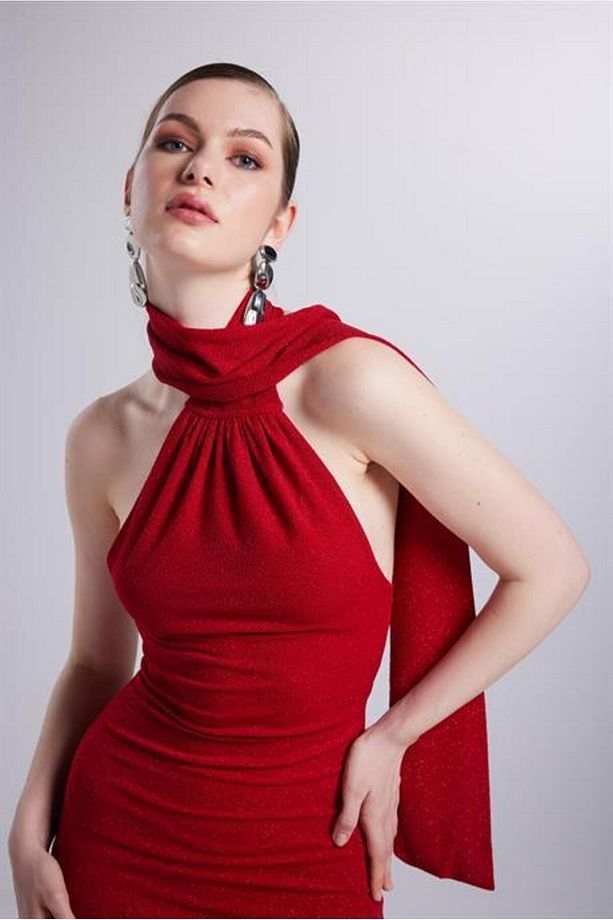 Bella Elbise Kırmızı - 4